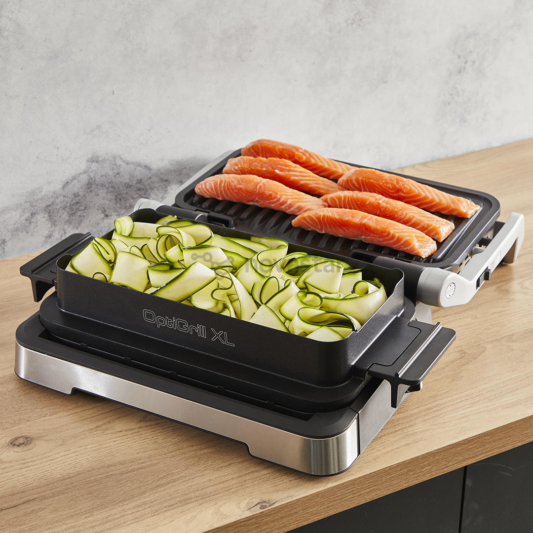 Elektrinis grilis Tefal OptiGrill 4in1 XL, 2200 W, nerūdijančio plieno