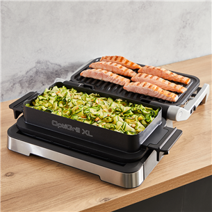Elektrinis grilis Tefal OptiGrill 4in1 XL, 2200 W, nerūdijančio plieno