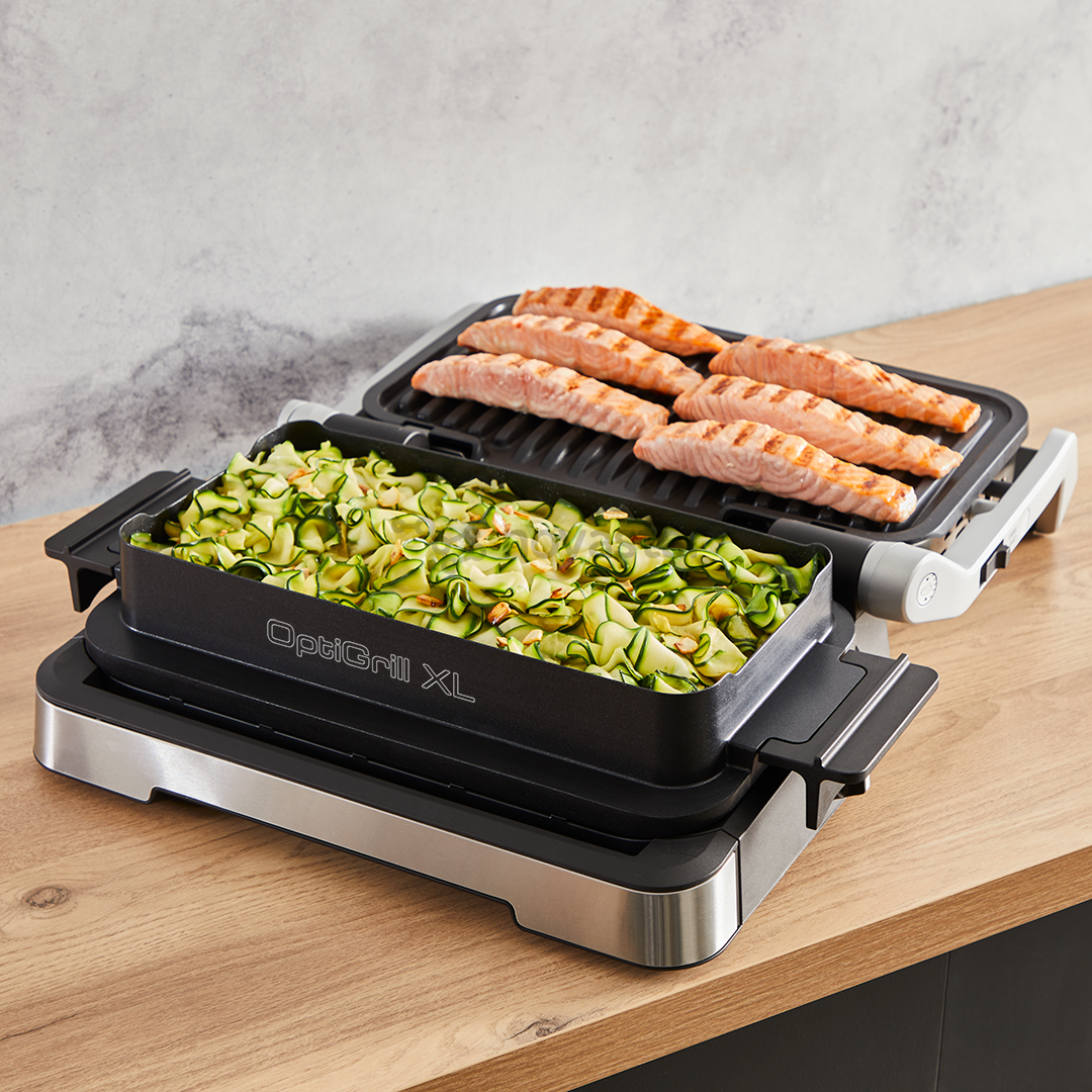 Elektrinis grilis Tefal OptiGrill 4in1 XL, 2200 W, nerūdijančio plieno