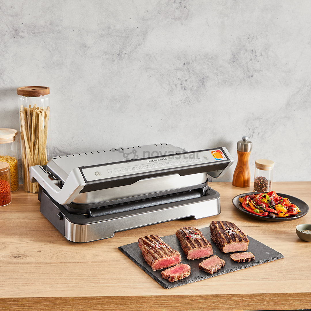 Elektrinis grilis Tefal OptiGrill 4in1 XL, 2200 W, nerūdijančio plieno