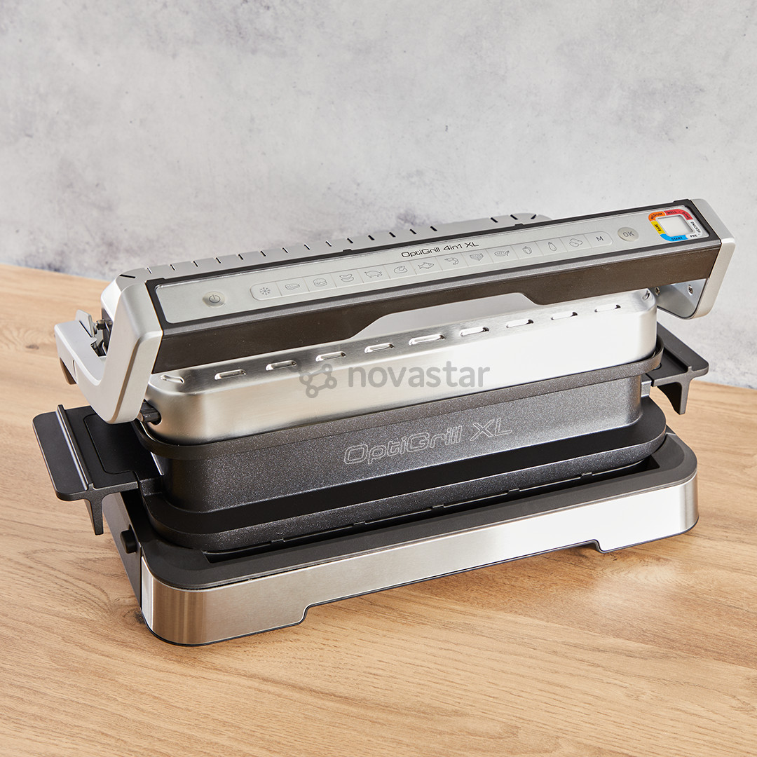 Elektrinis grilis Tefal OptiGrill 4in1 XL, 2200 W, nerūdijančio plieno