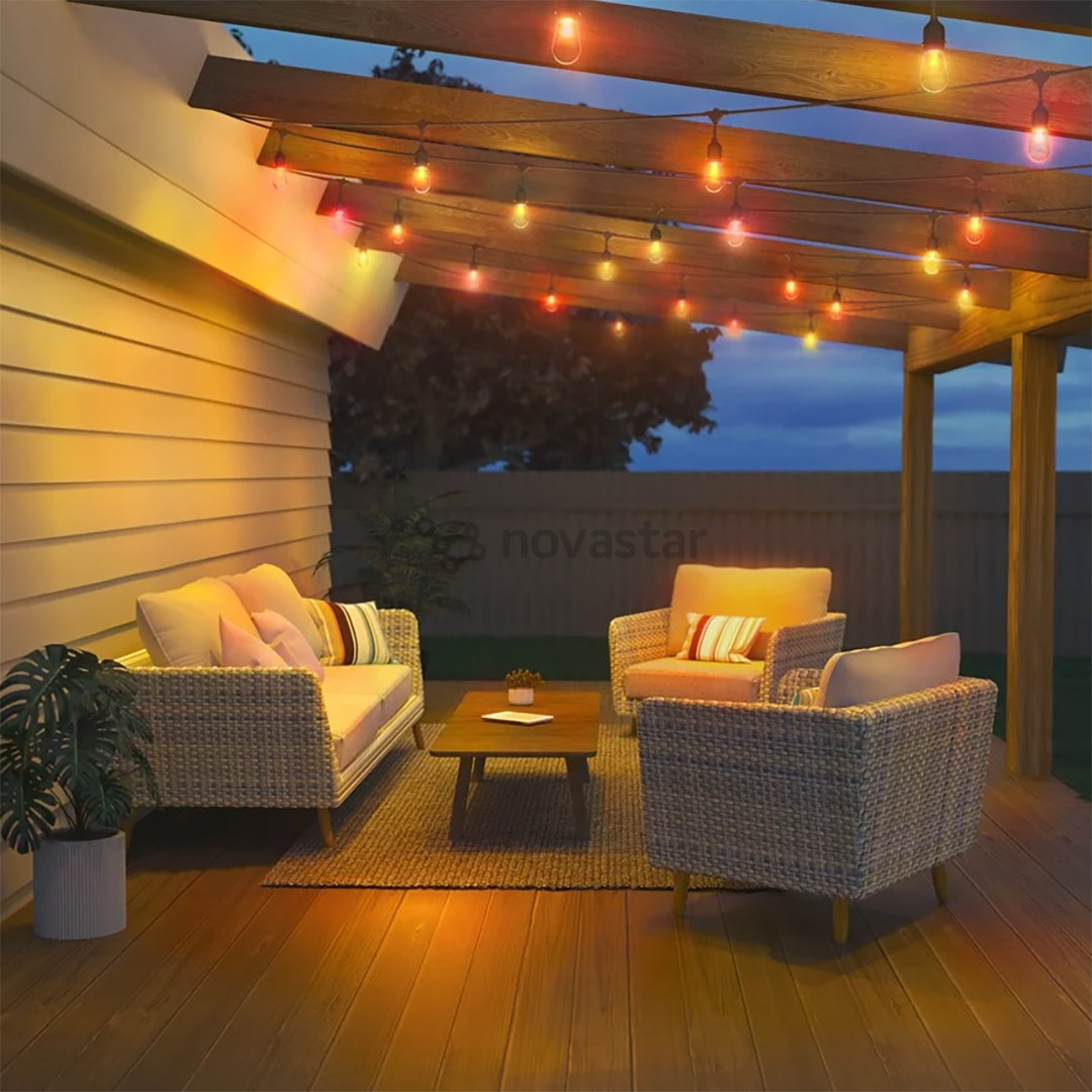 Philips WiZ String Lights Outdoor RGB, WiFi, 14,8 m - Išmaniosios lemputės