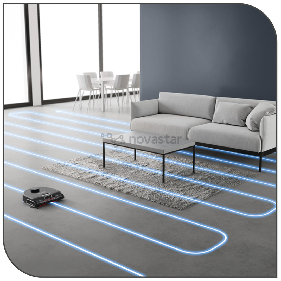 Tefal X-PLORER Serie 220+ Animal & Allergy, juodas - Dulkių siurblys robotas