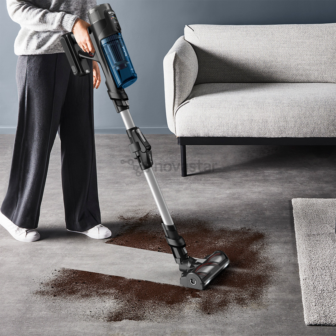 Belaidis dulkių siurblys Tefal X-Force Flex 13.60, Allergy Aqua, mėlynas