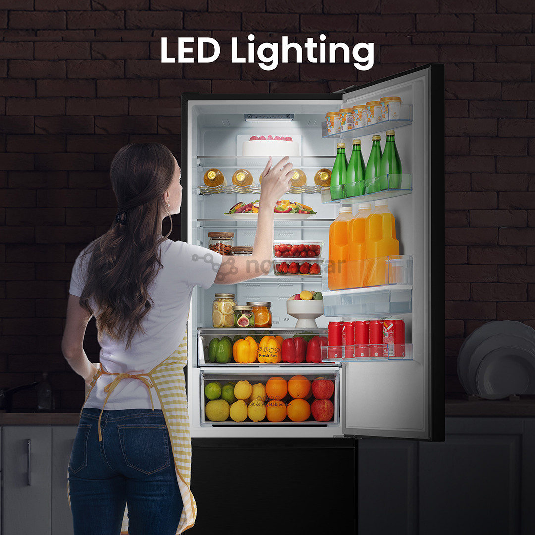 Hisense, NoFrost 336 L, aukštis 201 cm, pilkas - Šaldytuvas