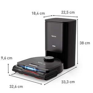 Tefal X-PLORER Serie 240+ AI, Animal & Allergy, черный - Робот-пылесос