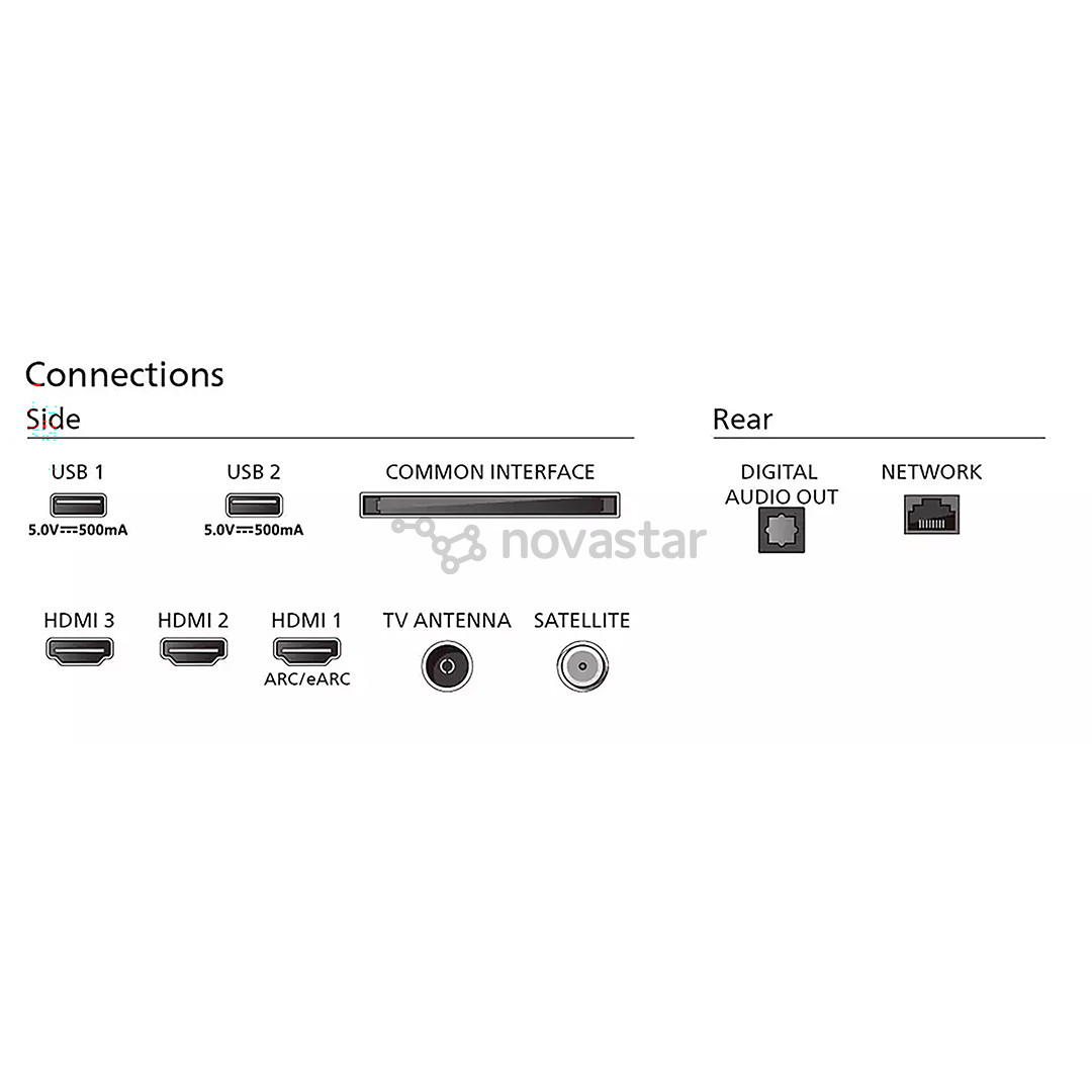 Philips PUS7009, 65'', 4K UHD, LED LCD, juodas - Televizorius