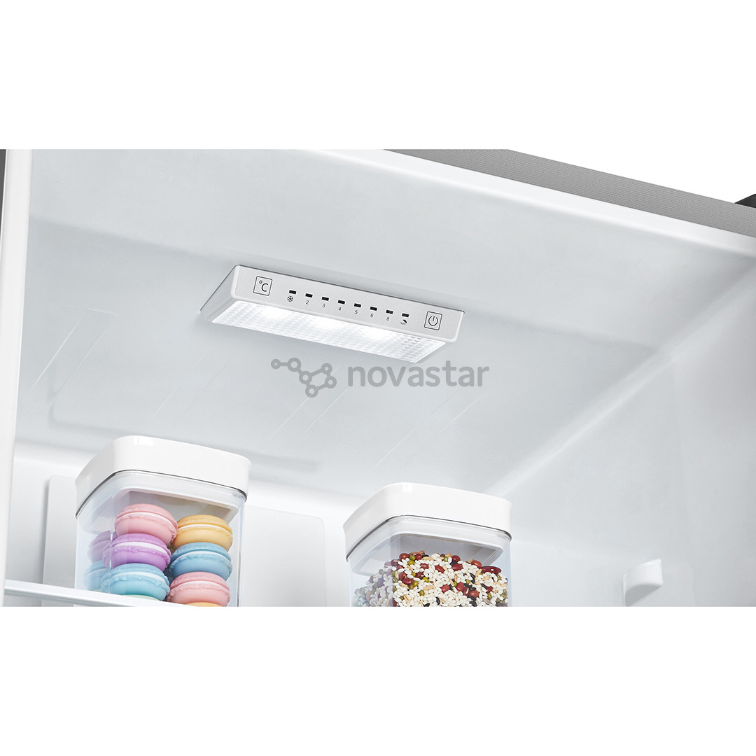 Hisense, NoFrost 336 L, aukštis 201 cm, pilkas - Šaldytuvas