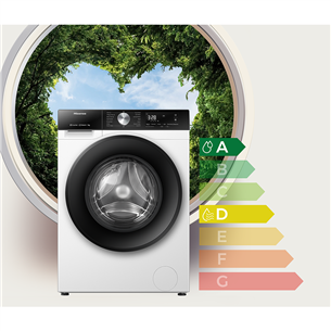 Hisense, 8 kg, depth 51 cm, 1400 rpm - Front load washing machine