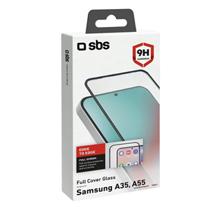 SBS Full Cover Glass Screen Protector, Samsung Galaxy A35/A55 - Ekrano apsauga