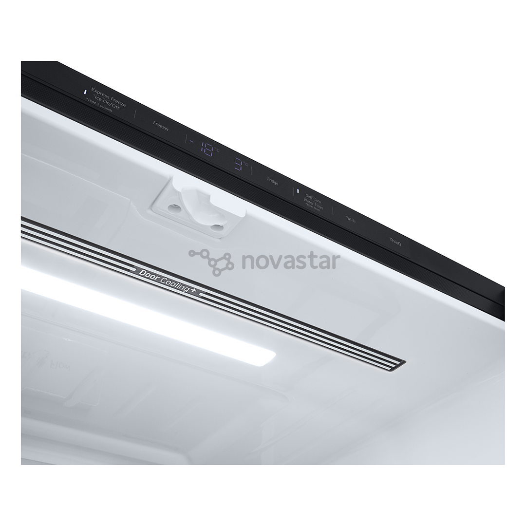 Šaldytuvas LG, Instaview, 638 L, aukštis 180 cm, juodas
