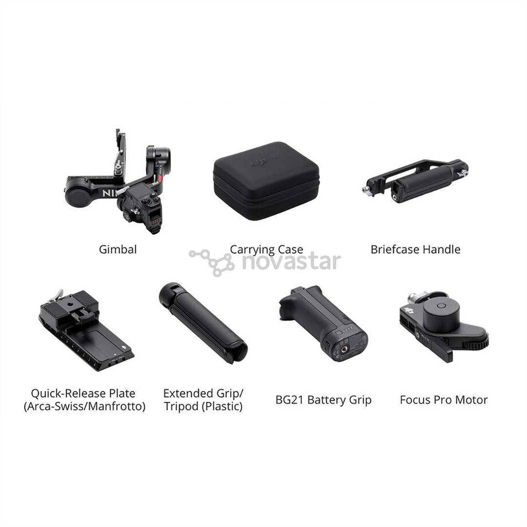 DJI RS 4 Gimbal Stabilizer Combo, juodas - Stabilizatorius