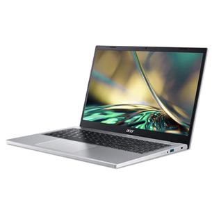 Acer Aspire 3, 15.6", Ryzen 5, 8 GB, 256 GB, SWE, sidabrinis - Nešiojamas kompiuteris