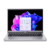 Nešiojamas kompiuteris Acer Swift Go OLED, 14", 2.8K, i7, 16 GB, 1 TB, ENG, sidabro spalvos
