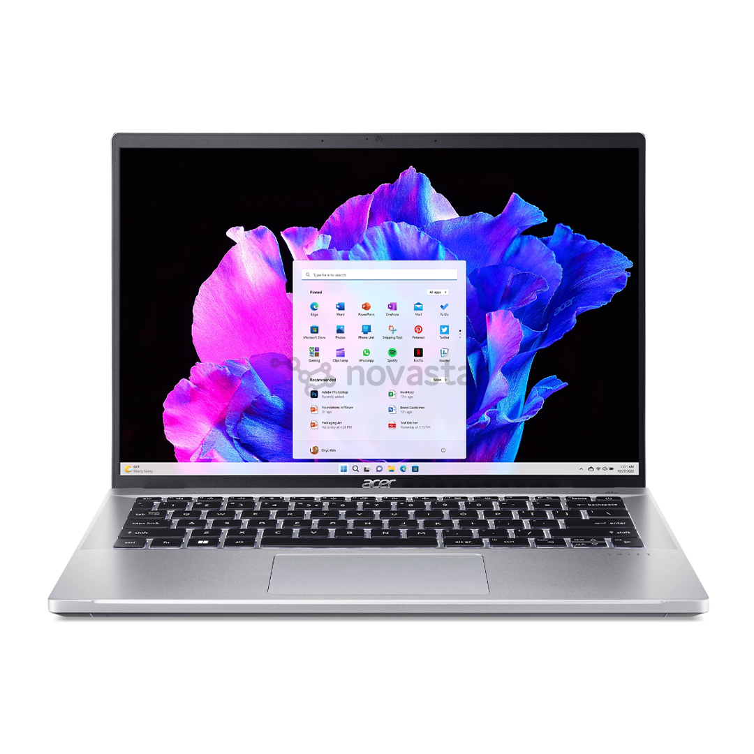 Nešiojamas kompiuteris Acer Swift Go OLED, 14", 2.8K, i7, 16 GB, 1 TB, ENG, sidabro spalvos