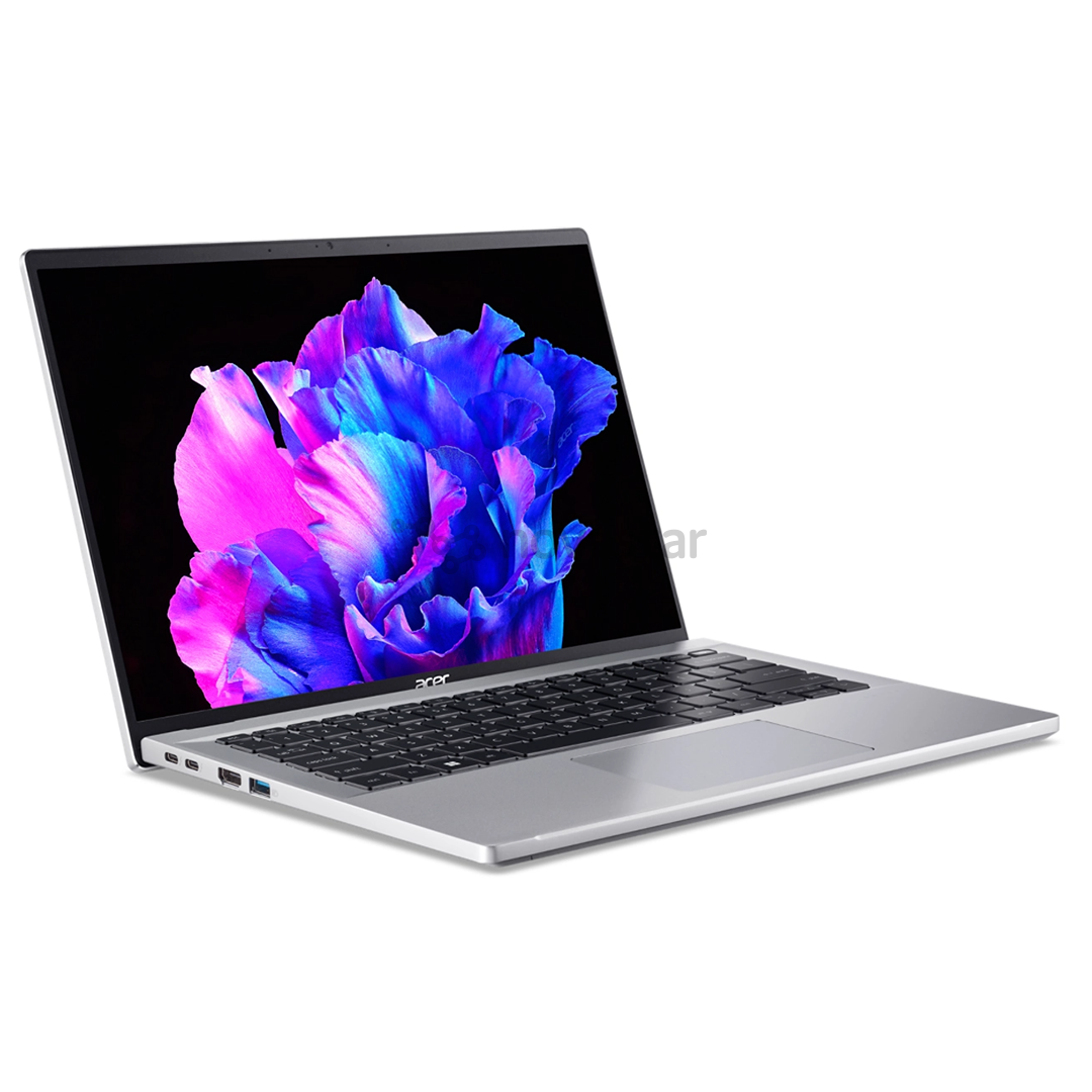 Nešiojamas kompiuteris Acer Swift Go OLED, 14", 2.8K, i7, 16 GB, 1 TB, ENG, sidabro spalvos