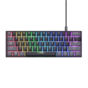 Trust GXT 867 ACIRA, 60%, SWE, black - Mechanical keyboard