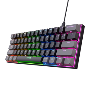 Trust GXT 867 ACIRA, 60%, US, black - Mechanical keyboard