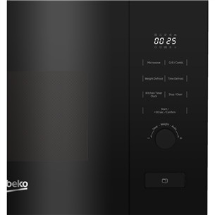 Beko, 20 L, 800 W, juoda - Įmontuojama mikrobangų krosnelė