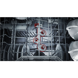 Bosch, Series 6, 14 komplektų talpa - Įmontuojama indaplovė