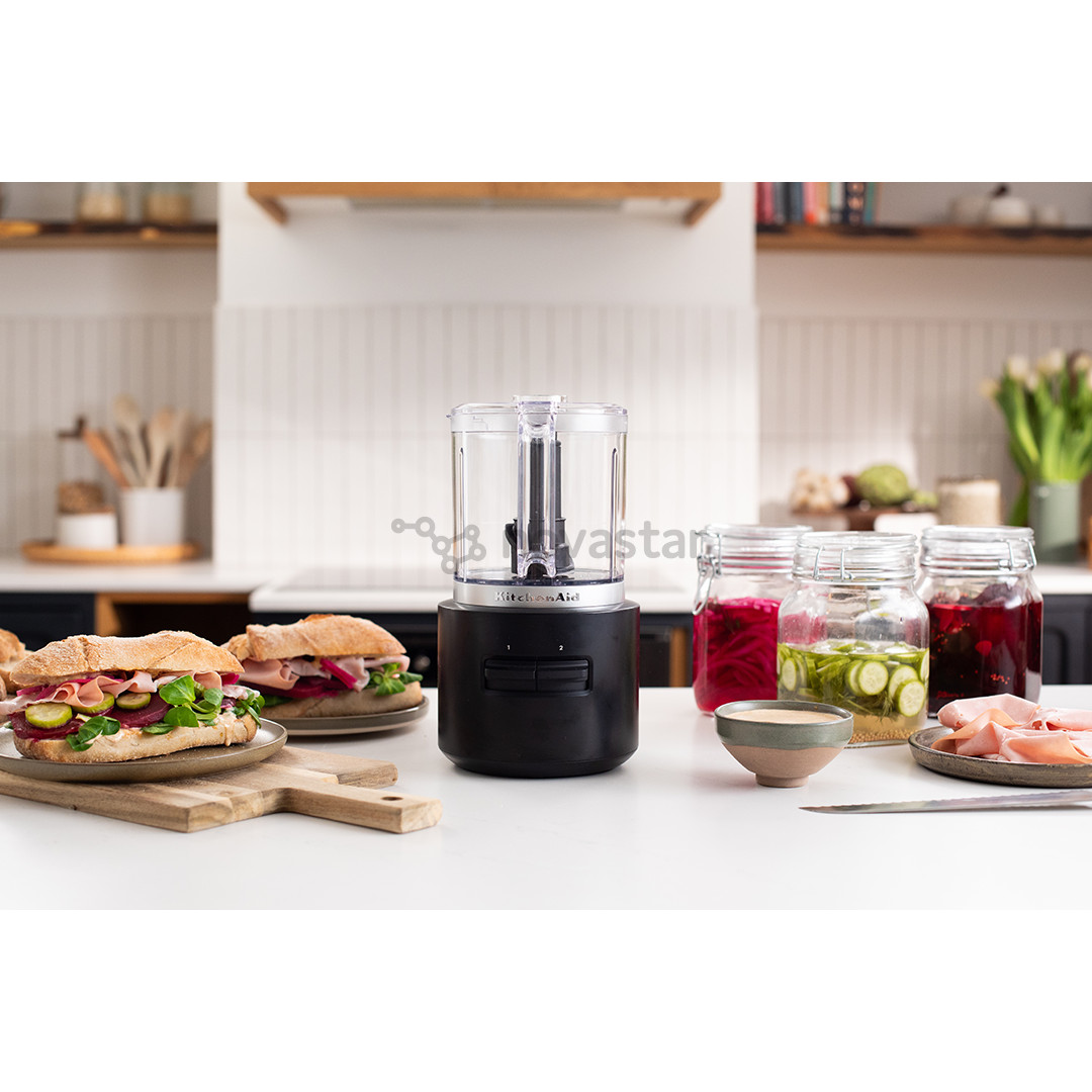 KitchenAid Go, su baterija, juodas - Smulkintuvas