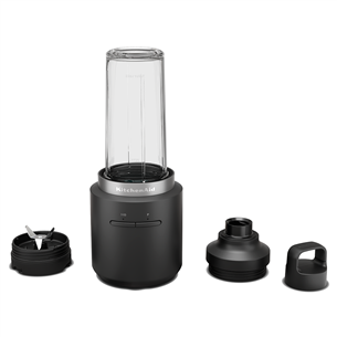 KitchenAid Go, with battery, matte black - Cordless mini blender 5KSBR256BM