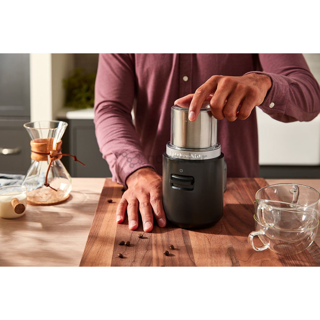 KitchenAid Go, su baterija, juoda - Kavamalė