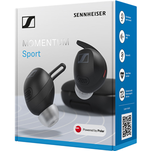 Sennheiser Momentum SPORT True Wireless, black - True Wireless headphones