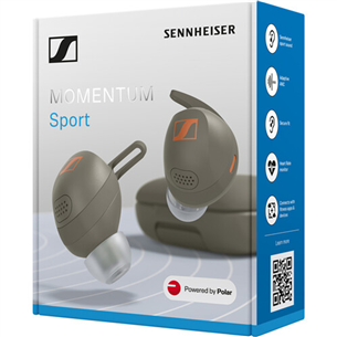 Sennheiser Momentum SPORT True Wireless, žalios - Belaidės ausinės