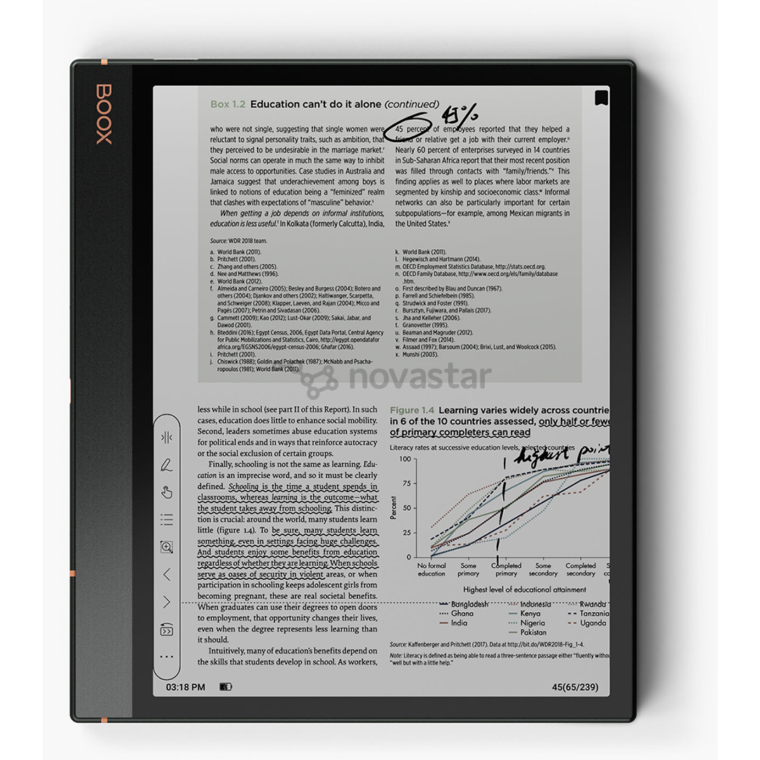 BOOX Note Air3, 10,3", 64 GB, Android, juoda - Elektroninė skaityklė