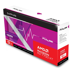 Sapphire AMD Radeon RX 7700 XT, 12 GB, GDDR6, 192 bit - Vaizdo plokštė