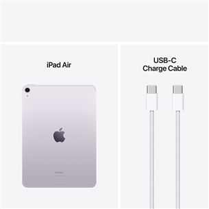 Apple iPad Air 11'' (2024), M2, 128 ГБ, WiFi + 5G, сиреневый - Планшет