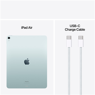 Apple iPad Air 13'' (2024), M2, 512 GB, WiFi, blue - Planšetinis kompiuteris