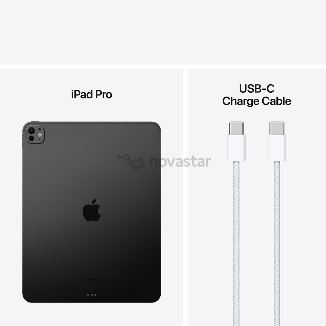 Apple iPad Pro 13”, M4 (2024), 512 GB, blizgus, WiFi, juodas - Planšetinis kompiuteris