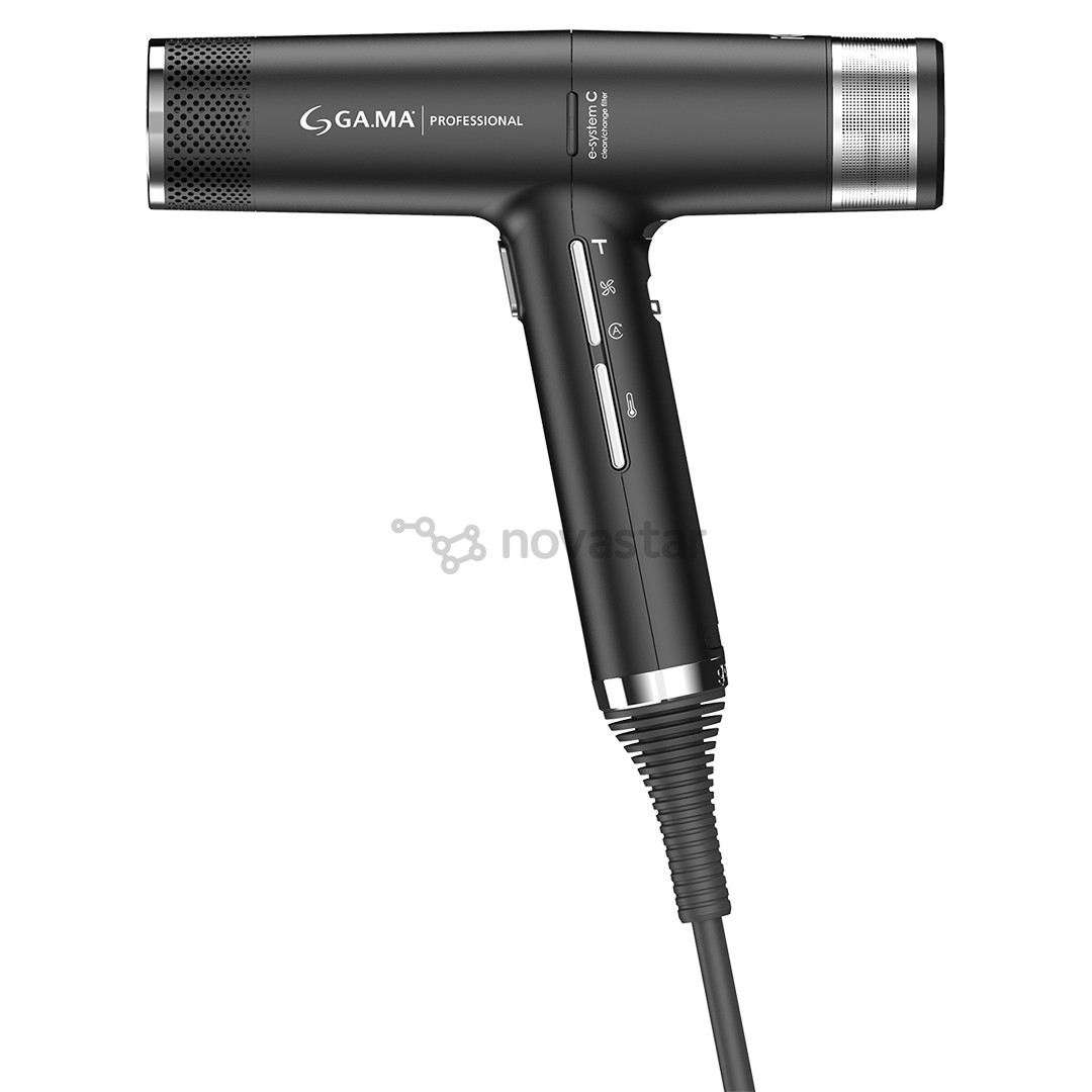 GA.MA IQ3 Perfetto, 1600 W, juodas - Plaukų džiovintuvas