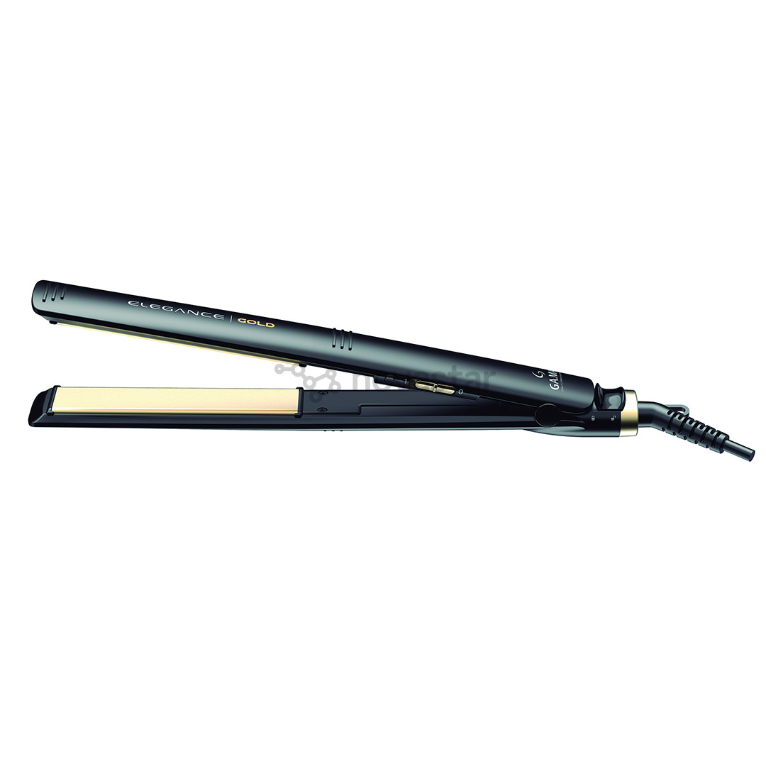 GA.MA Elegance Gold, juodas - Plaukų tiesintuvas