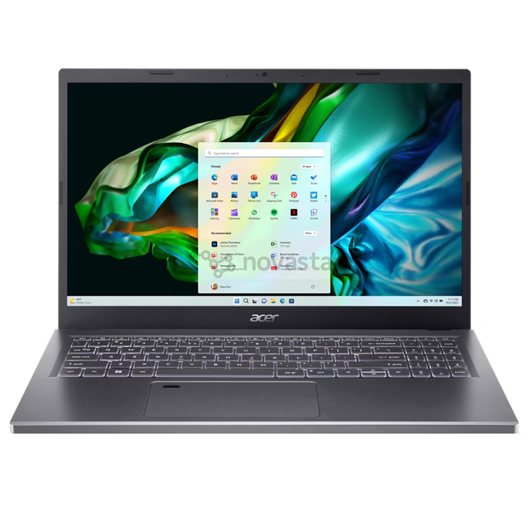 Acer Aspire 5, 15,6'', FHD, Ryzen 7, 16 GB, 1 TB, pilkas, ENG - Nešiojamas kompiuteris