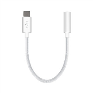 Puro Fabrik, 3,5 mm - USB-C, baltas - Adapteris