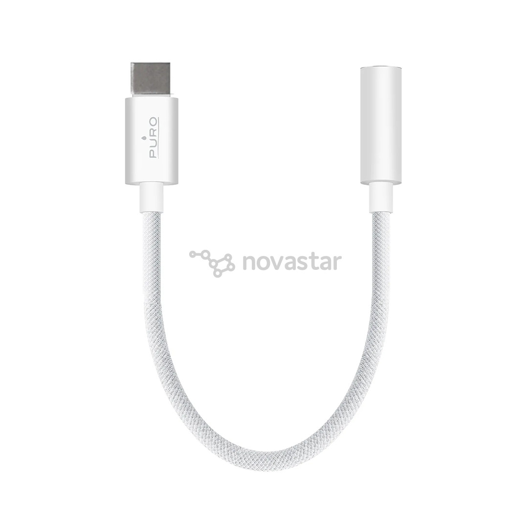 Puro Fabrik, 3,5 mm - USB-C, baltas - Adapteris