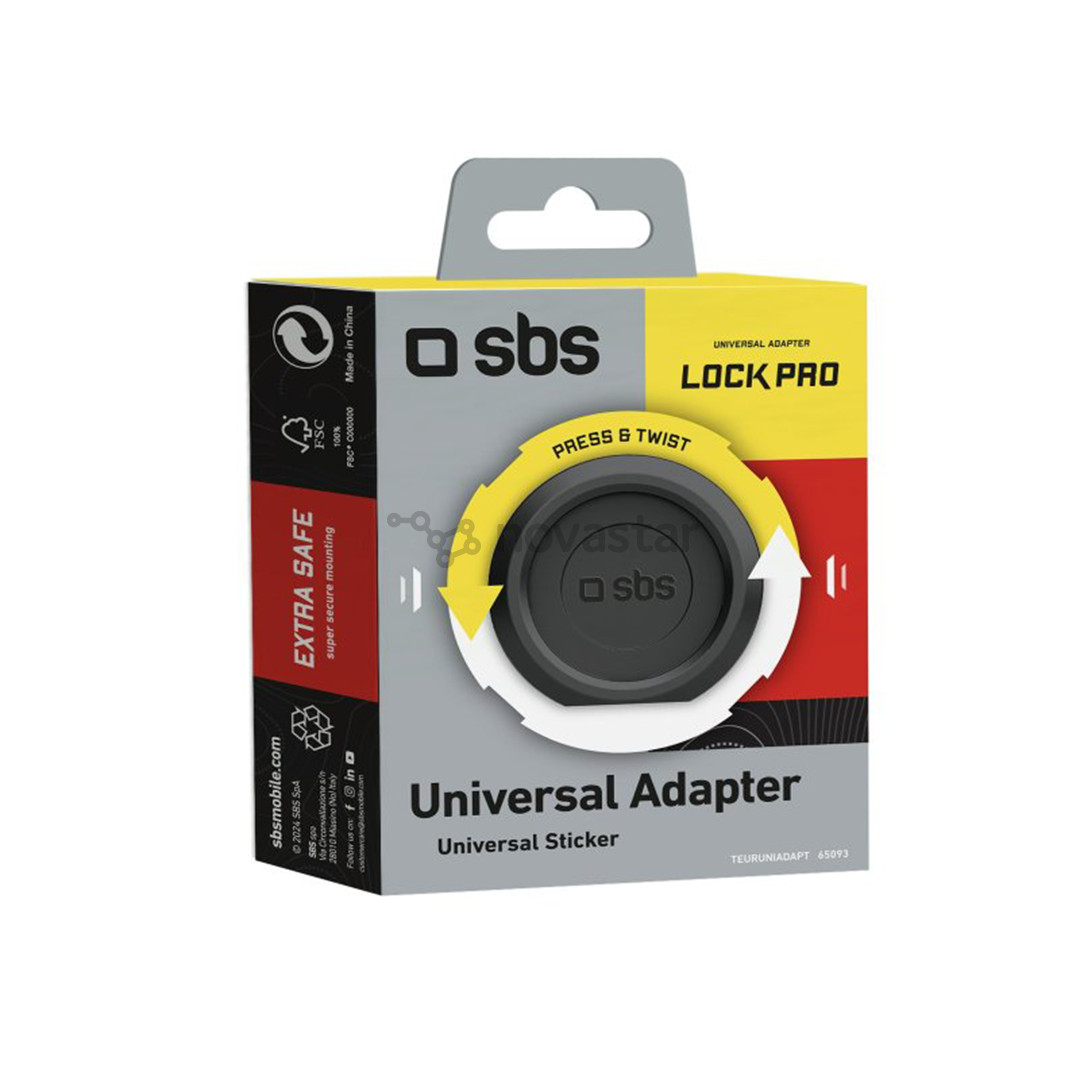 SBS LockPro Universal Smartphone Adapter, juodas - LockPro Adapteris