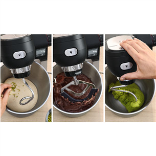 Bosch, Series 6, 1600 W, juodas - Virtuvinis kombainas