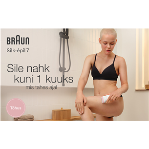 Braun Silk epil 7, baltas/rožinis - Epiliatorius