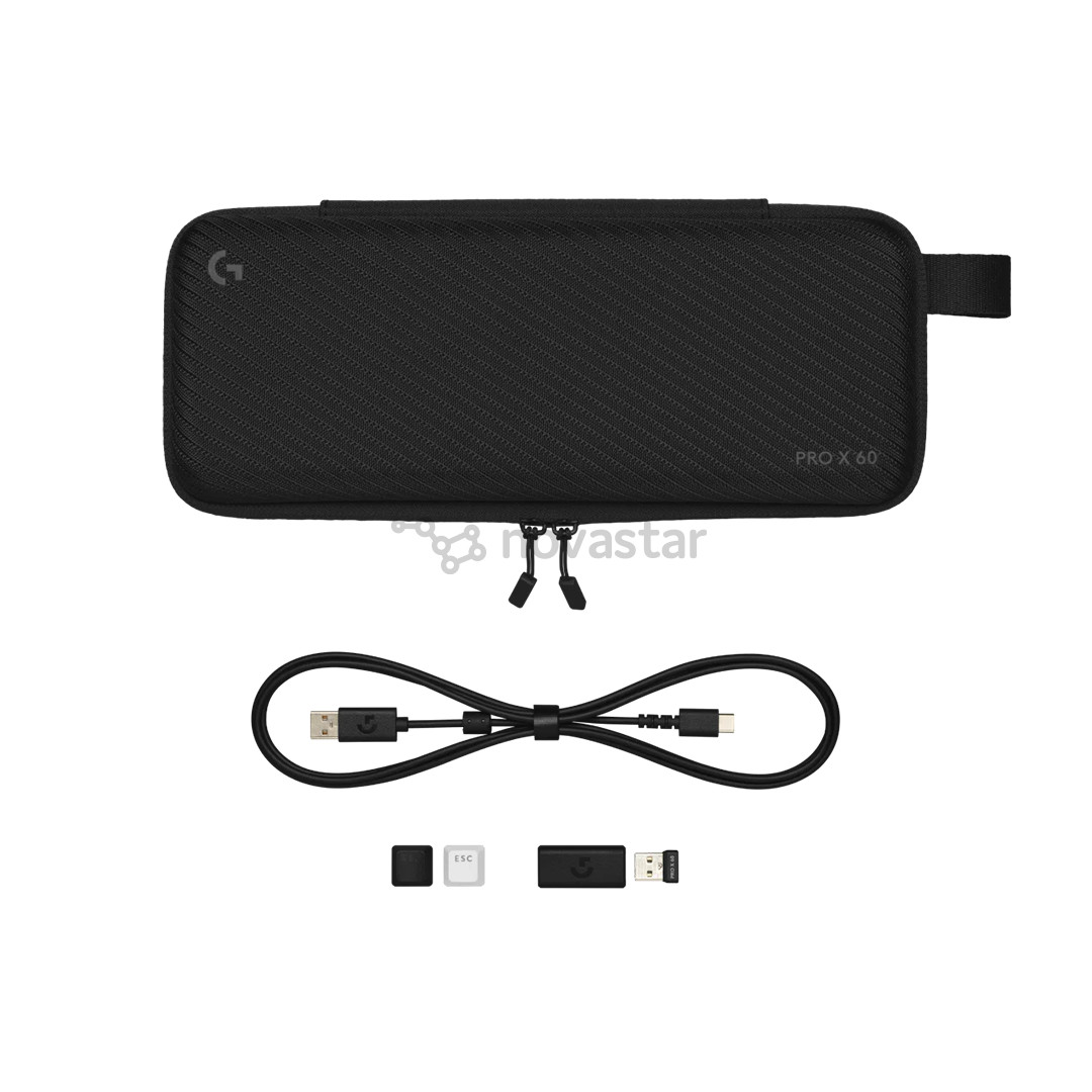 Logitech PRO X 60, US, balta - Belaidė klaviatūra