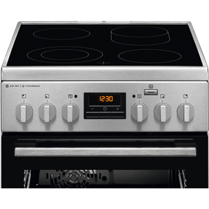 Electrolux, 58 L, inox - Freestanding Ceramic Cooker