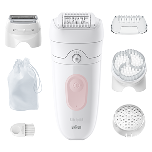 Braun Silk epil 5, Wet & Dry, white - Epilator SE5060