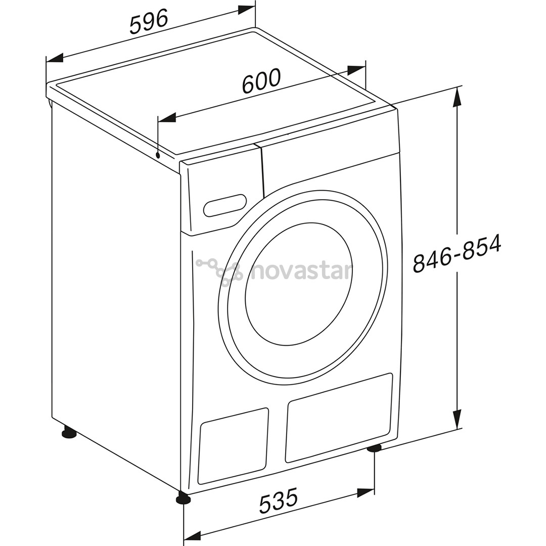 Miele, 125 Edition, 8 кг, глубина 60 см, 1400 об/мин - Стиральная машина с передней загрузкой