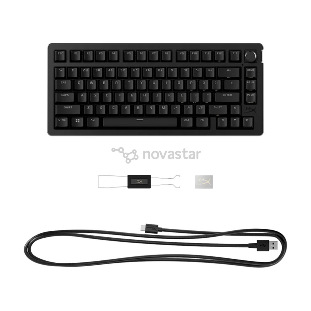 HyperX Alloy Rise 75, Linear, US, juoda - Klaviatūra