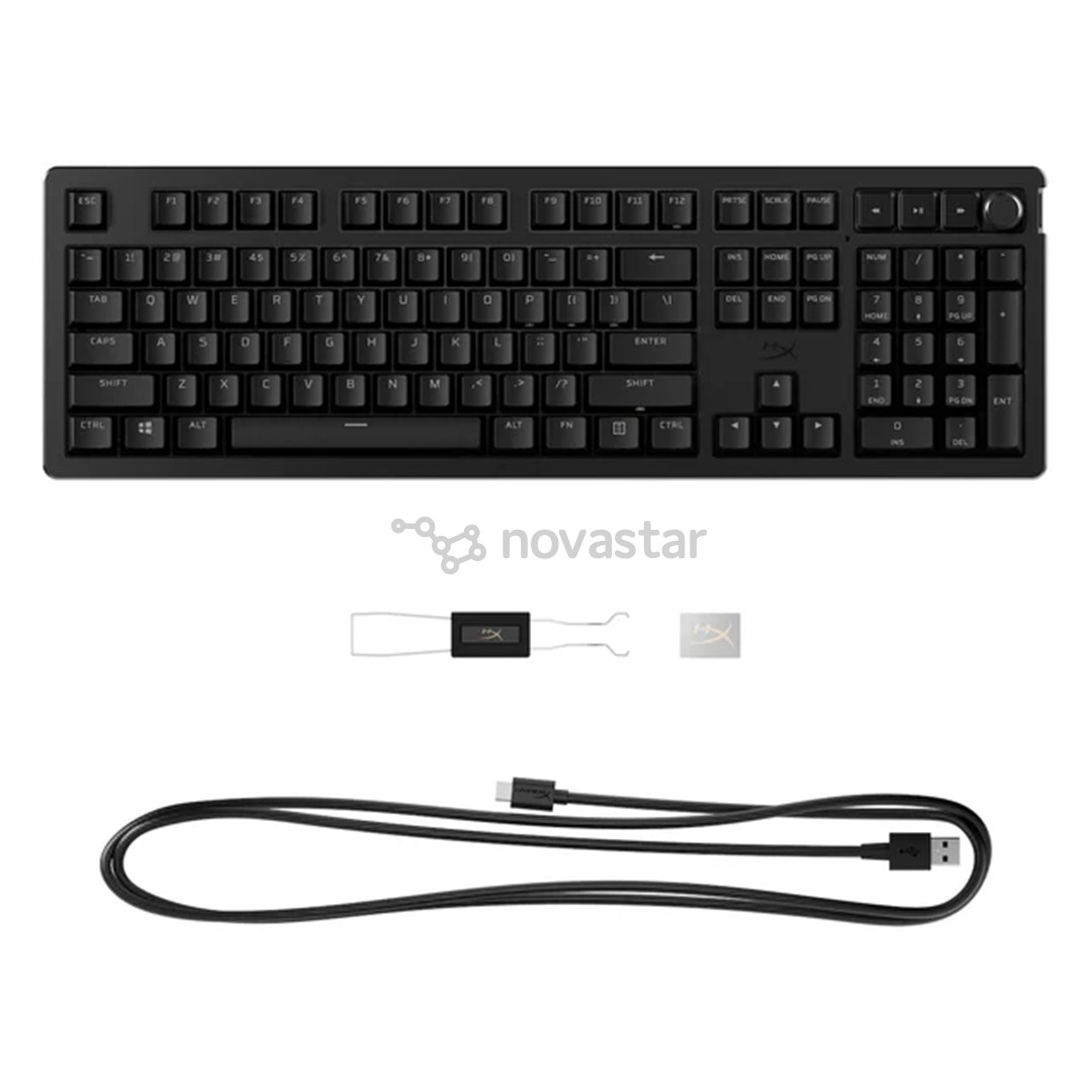 HyperX Alloy Rise, Linear, US, juoda - Klaviatūra