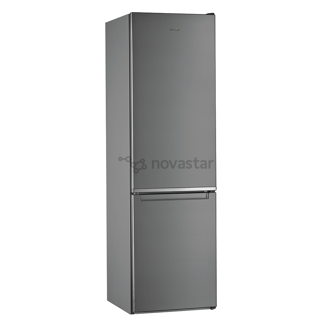 Whirlpool, NoFrost, 355 L, aukštis 202 cm, pilkas - Šaldytuvas