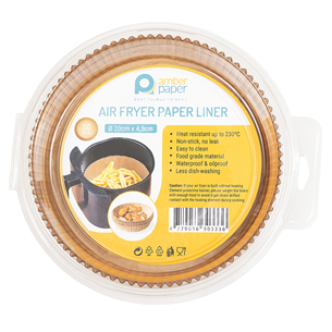 Amber Paper, 20 x 4.5 cm - Popieriniai oro gruzdintuvės įdėklai 3132846